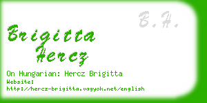 brigitta hercz business card